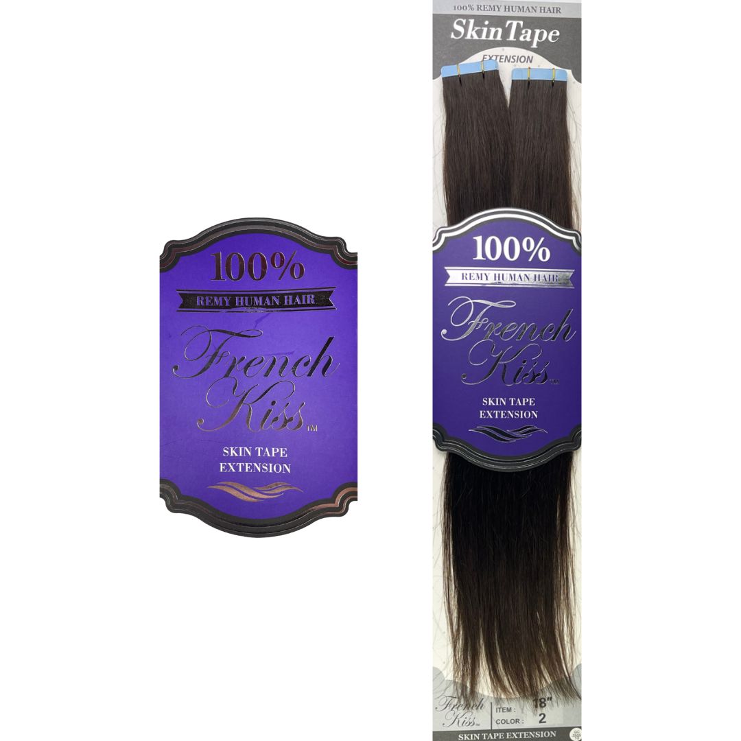 FRENCH KISS 100% REMY HUMAN HAIR SKIN TAPE 18"