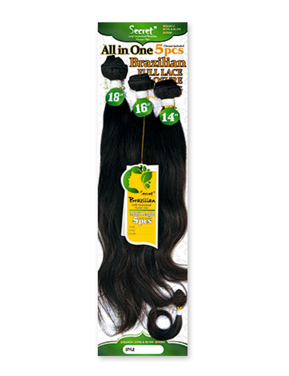 100% Unprocessed NATURAL WAVE 14" + 16" + 18"